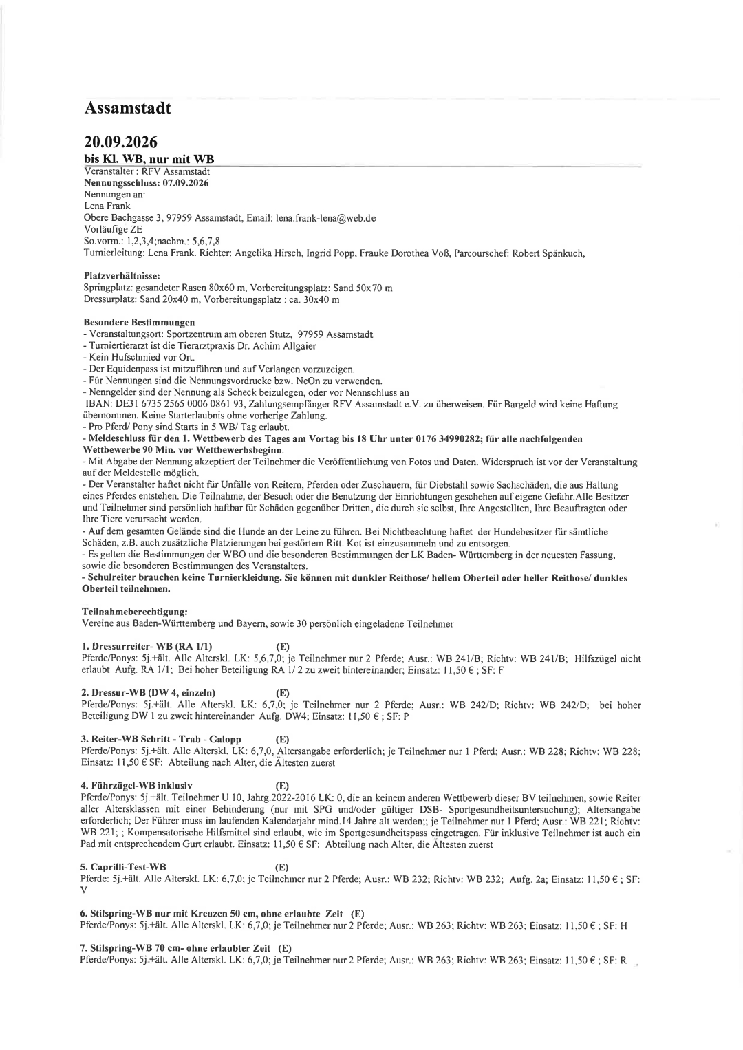 Ausschreibung Assamstadt 1