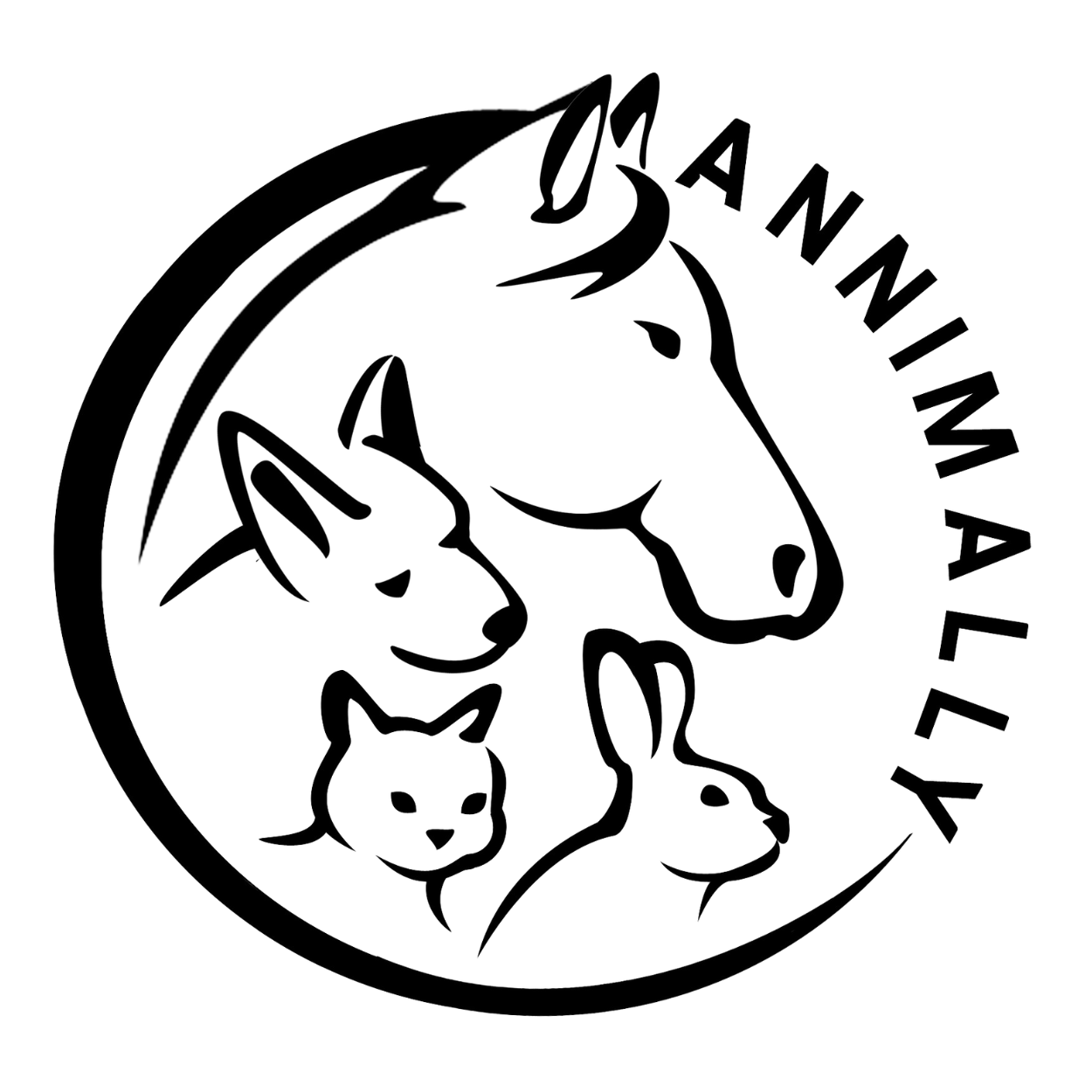 annimally logo white circle